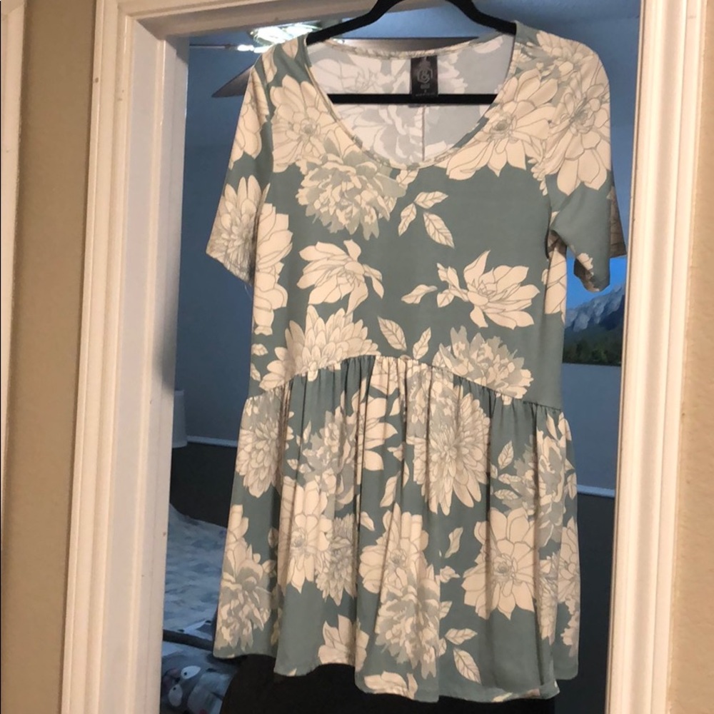 NWOT Agnes and Dora baby suede muse top